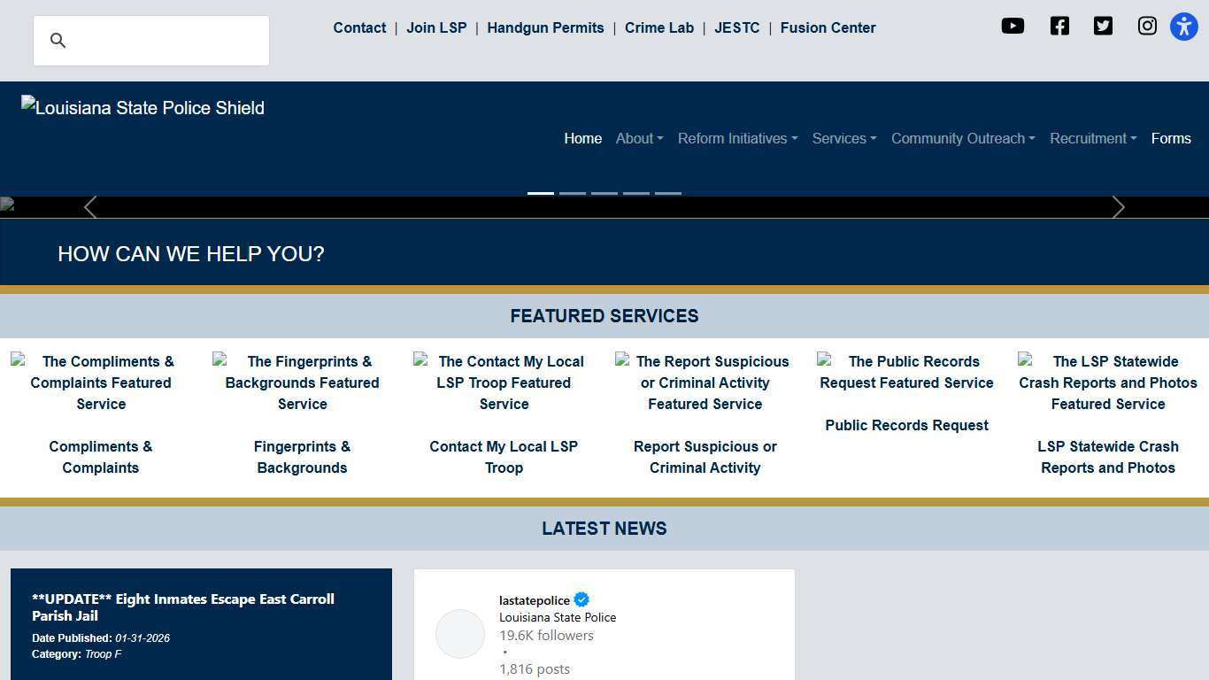 Home - Louisiana State Police